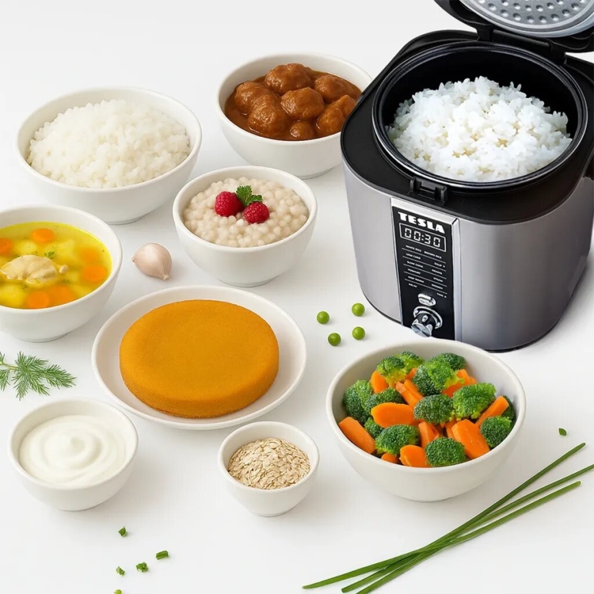 TESLA Electronics MultiCook - Multifunktionaler Reiskocher 2,1 l 400W/230V