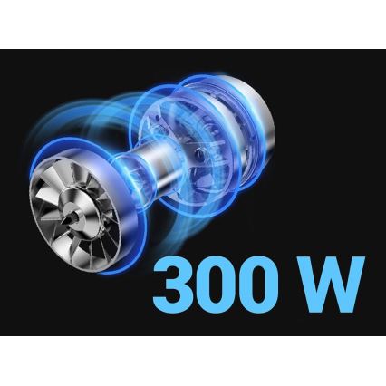 TESLA Electronics PureStar - Flexibler kabelloser Stabstaubsauger 3in1 300W/2200 mAh schwarz/blau