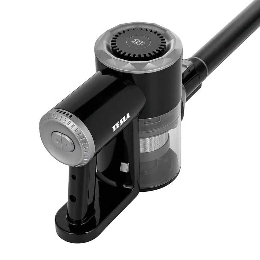 TESLA Electronics PureStar - Flexibler kabelloser Stabstaubsauger 2-in-1 150W/2200 mAh schwarz