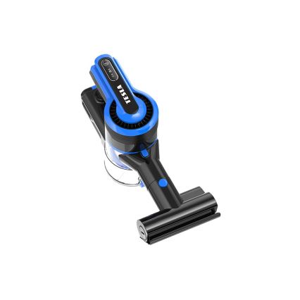TESLA Electronics PureStar - Flexibler kabelloser Stabstaubsauger 3in1 300W/2200 mAh schwarz/blau