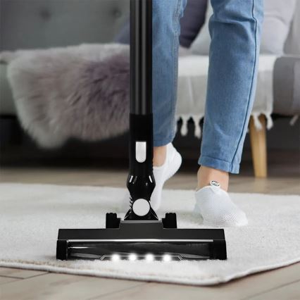 TESLA Electronics PureStar - Flexibler kabelloser Stabstaubsauger 2in1 150W/2200 mAh schwarz