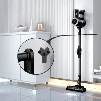 TESLA Electronics PureStar - Flexibler kabelloser Stabstaubsauger 2in1 150W/2200 mAh schwarz