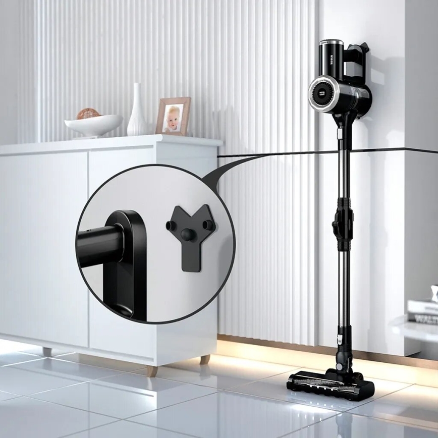 TESLA Electronics PureStar - Flexibler kabelloser Stabstaubsauger 2in1 150W/2200 mAh schwarz