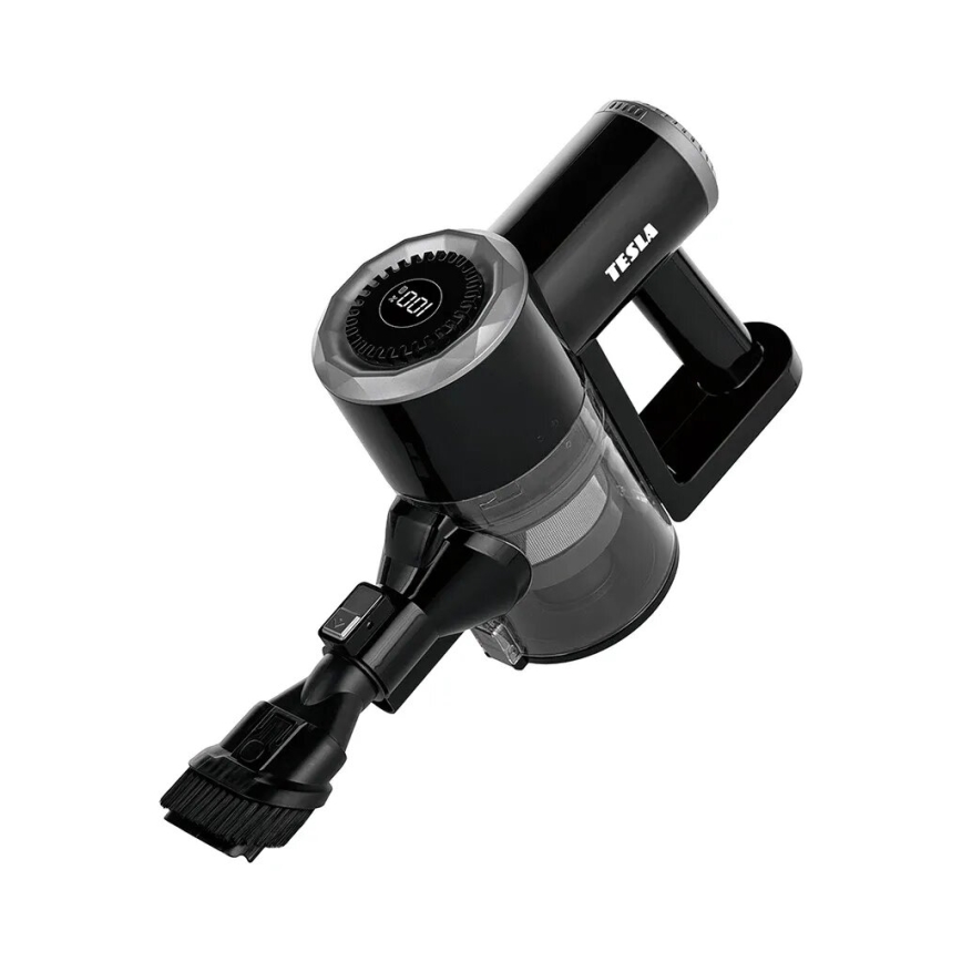 TESLA Electronics PureStar - Flexibler kabelloser Stabstaubsauger 2in1 150W/2200 mAh schwarz