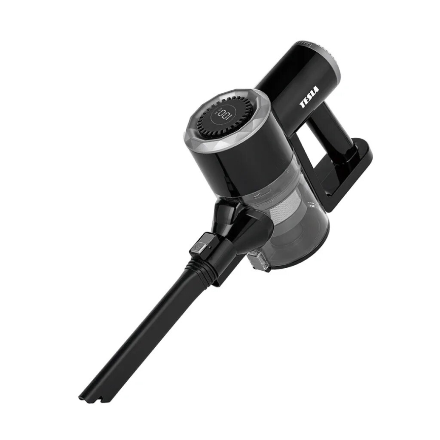 TESLA Electronics PureStar - Flexibler kabelloser Stabstaubsauger 2in1 150W/2200 mAh schwarz