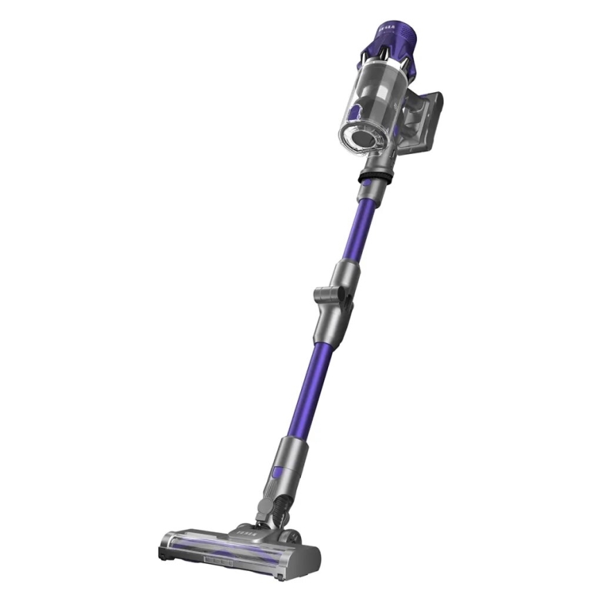 TESLA Electronics PureStar - Flexibler kabelloser Stabstaubsauger 2in1 250W/2200 mAh grau/lila