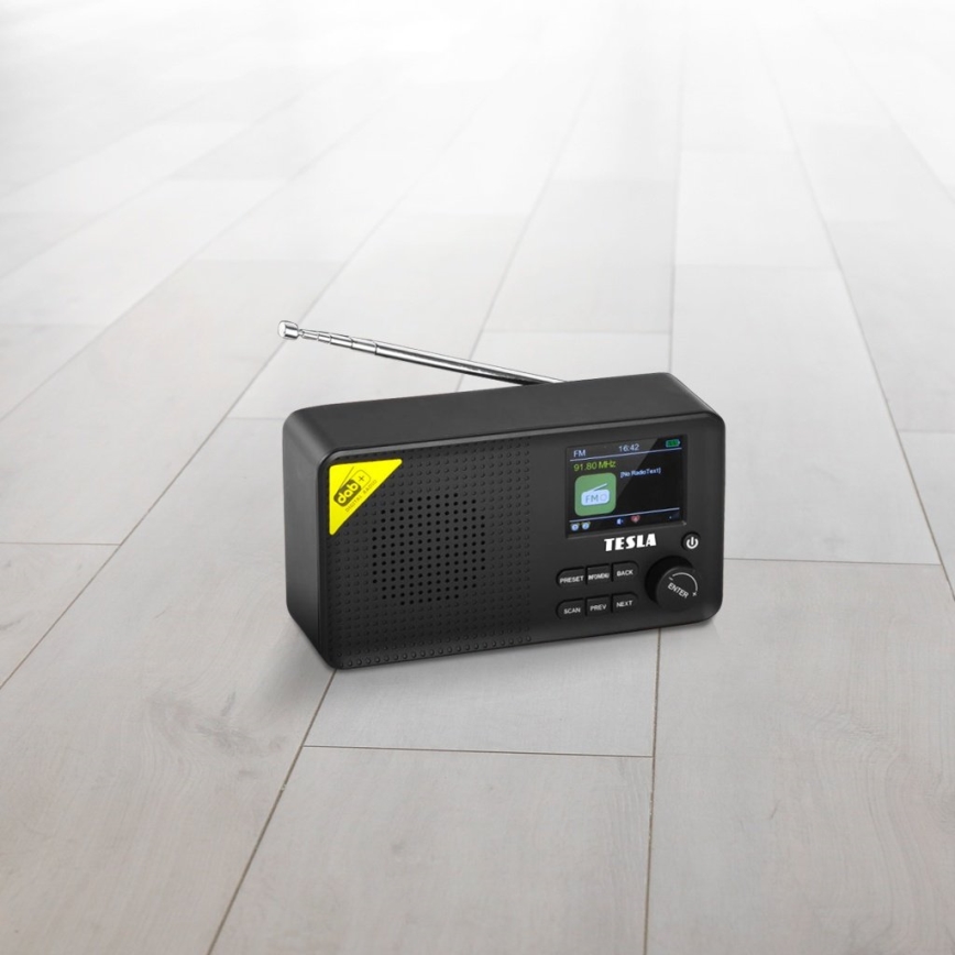 TESLA Electronics - Radio DAB+ FM 5W/4000 mAh schwarz