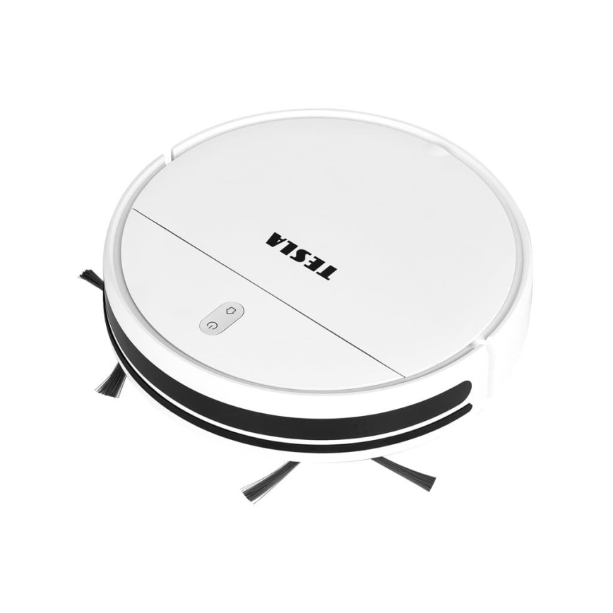 TESLA Electronics RoboStar - Intelligenter 2-in-1 Saugroboter 2500 mAh Wi-Fi Tuya Weiß + Fernbedienung