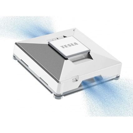TESLA Electronics RoboStar - Intelligenter Fensterreiniger mit Wassersprühfunktion 72W/230V/650 mAh Wi-Fi + Fernbedienung