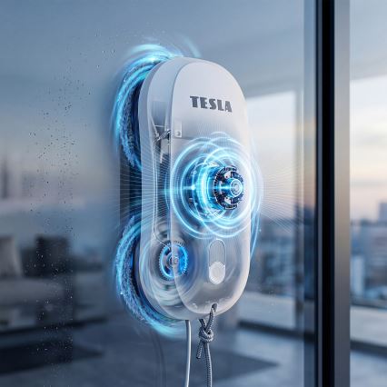 TESLA Electronics RoboStar - Fensterreiniger mit Sprühfunktion 72W/230V/500 mAh + Fernbedienung