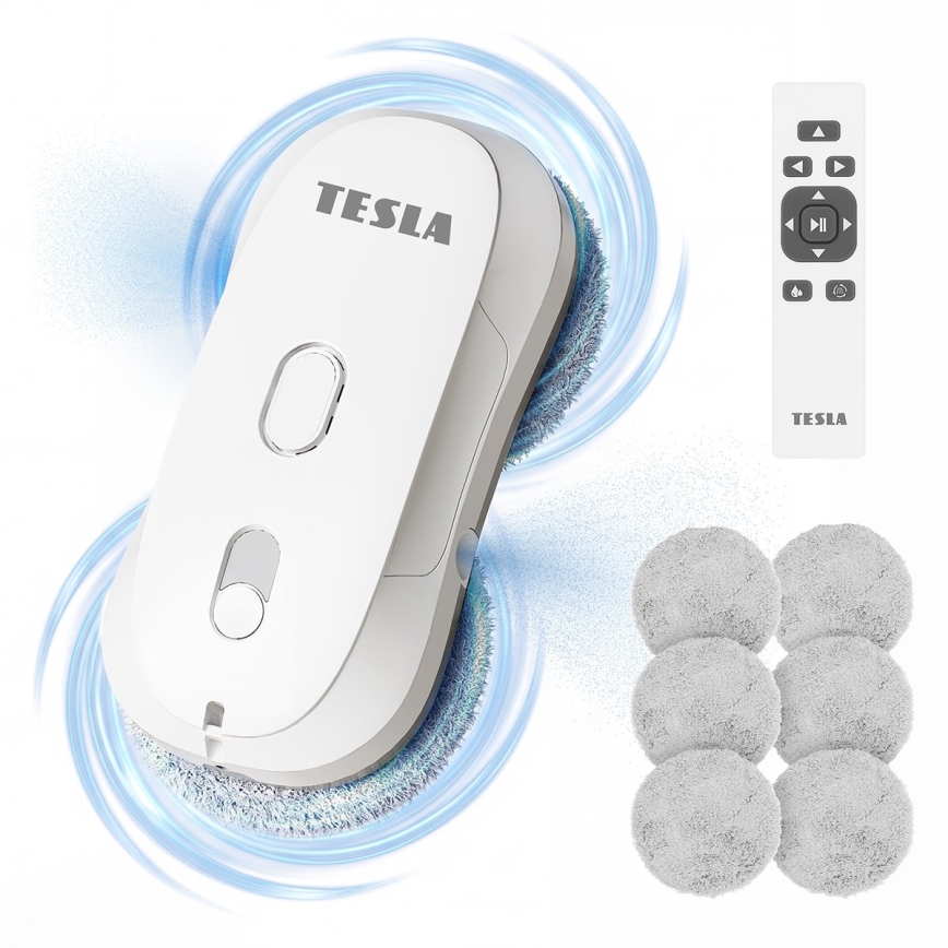 TESLA Electronics RoboStar - Fensterreiniger mit Sprühfunktion 72W/230V/500 mAh + Fernbedienung