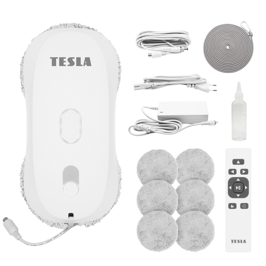 TESLA Electronics RoboStar - Fensterreiniger mit Sprühfunktion 72W/230V/500 mAh + Fernbedienung