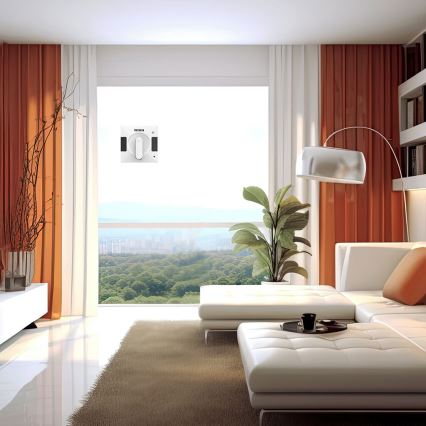 TESLA Electronics RoboStar - Smart-Fensterreiniger mit Dual-Wasserstrahl 72W/230V/500 mAh Wi-Fi + Fernbedienung