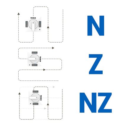 TESLA Electronics RoboStar - Smart-Fensterreiniger mit Dual-Wasserstrahl 72W/230V/500 mAh Wi-Fi + Fernbedienung