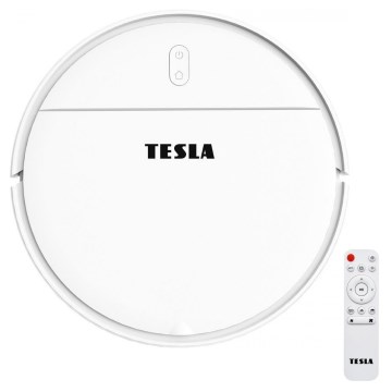 TESLA Electronics RoboStar - Intelligenter 2-in-1 Saugroboter 2500 mAh Wi-Fi Tuya Weiß + Fernbedienung