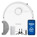 TESLA Electronics RoboStar - Intelligenter 2-in-1 Saugroboter 3200 mAh Wi-Fi weiß
