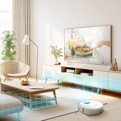 TESLA Electronics RoboStar - Intelligenter 2-in-1 Saugroboter 2550 mAh Wi-Fi Weiß