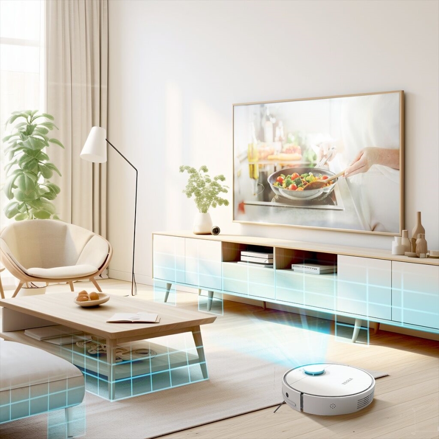 TESLA Electronics RoboStar - Intelligenter 2-in-1 Saugroboter 2550 mAh Wi-Fi Weiß