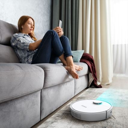 TESLA Electronics RoboStar - Intelligenter 2-in-1 Saugroboter 2550 mAh Wi-Fi Weiß