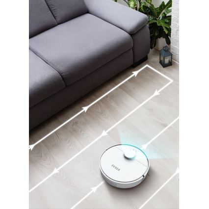 TESLA Electronics RoboStar - Intelligenter 2-in-1 Saugroboter 2550 mAh Wi-Fi Weiß