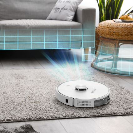 TESLA Electronics RoboStar - Intelligenter 2-in-1 Saugroboter 2600 mAh Wi-Fi Weiß