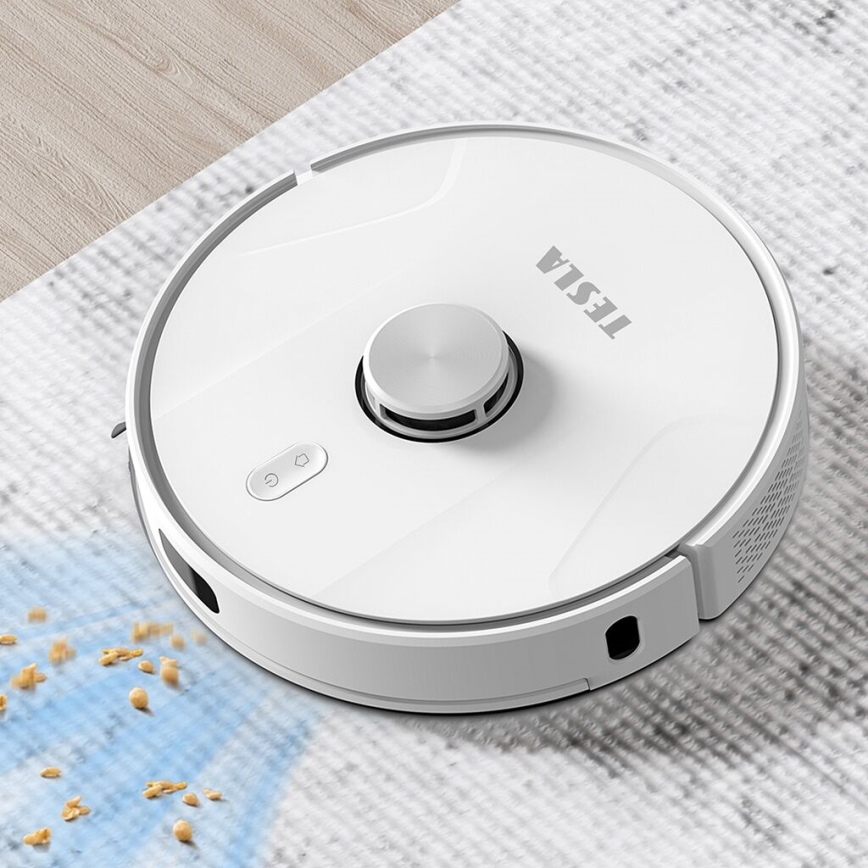 TESLA Electronics RoboStar - Intelligenter 2-in-1 Saugroboter 2600 mAh Wi-Fi Weiß