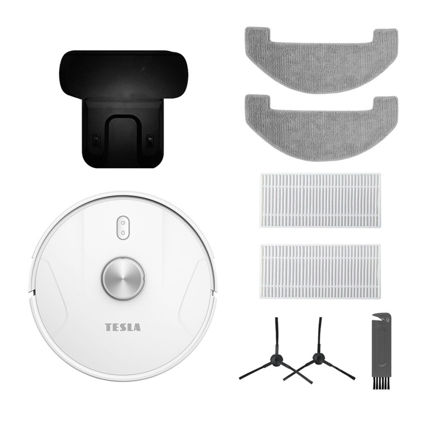 TESLA Electronics RoboStar - Intelligenter 2-in-1 Saugroboter 2600 mAh Wi-Fi Weiß