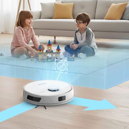 TESLA Electronics RoboStar - Intelligenter 3-in-1-Saugroboter, 3200 mAh, WLAN, weiß