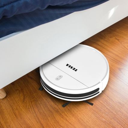 TESLA Electronics RoboStar - Intelligenter Staubsaugerroboter 2-in-1 2500 mAh Wi-Fi Tuya weiß + Fernbedienung