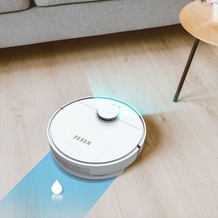 TESLA Electronics RoboStar - Smart-Staubsaugerroboter  2-in-1 2550 mAh Wi-Fi weiß