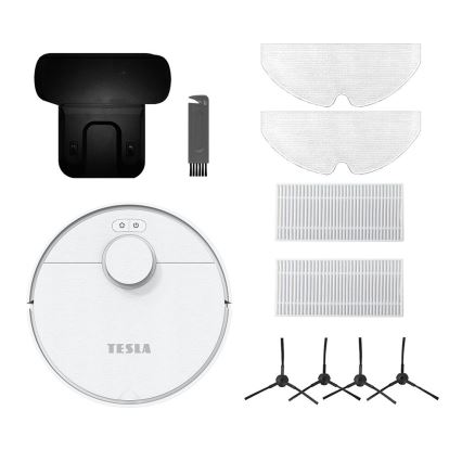 TESLA Electronics RoboStar - Smart-Staubsaugerroboter  2-in-1 2550 mAh Wi-Fi weiß