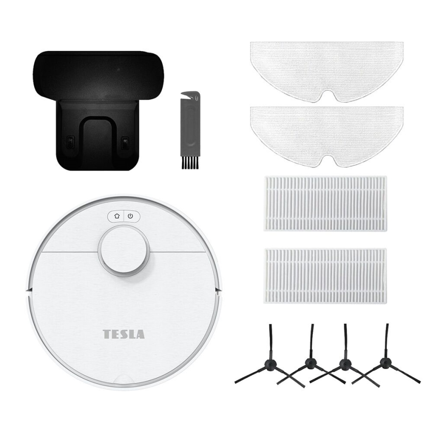 TESLA Electronics RoboStar - Smart-Staubsaugerroboter  2-in-1 2550 mAh Wi-Fi weiß