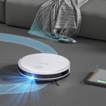 TESLA Electronics RoboStar - Smart-Staubsaugerroboter 2-in-1 2600 mAh Wi-Fi weiß + Fernbedienung