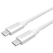 TESLA Electronics - USB-Kabel USB-C 3.2 Anschluss Power Delivery 1m 100W weiß