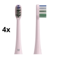 TESLA Smart - SET 4x Ersatzbürstenköpfe für Schallzahnbürste TS400 rosa