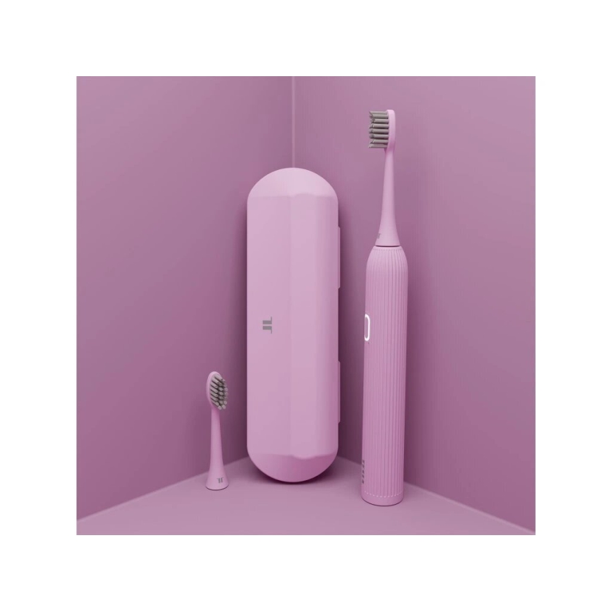 TESLA Smart - Smart-Schallzahnbürste TS200 DELUXE rosa