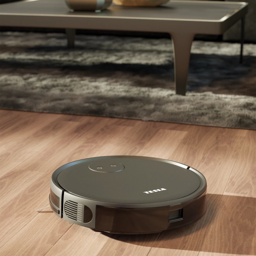 TESLA Smart - Smart-Staubsaugerroboter  2-in-1 2000 mAh Wi-Fi schwarz + Fernbedienung