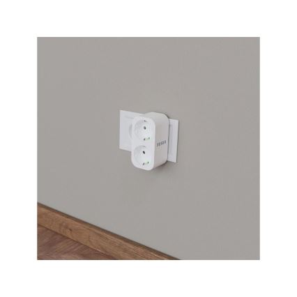 TESLA Smart - Smart-Steckdosenverteiler 2x16A/230V Typ F Wi-Fi Tuya