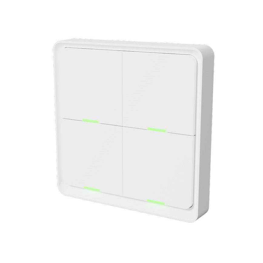 TESLA Smart - Smart Wireless Home Schalter 4P 1xCR2430 ZigBee
