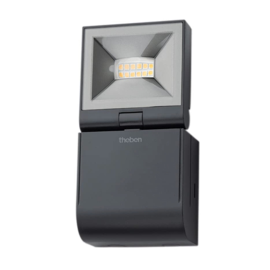 theben - LED-Wandstrahler LED/10W/230V schwarz IP55