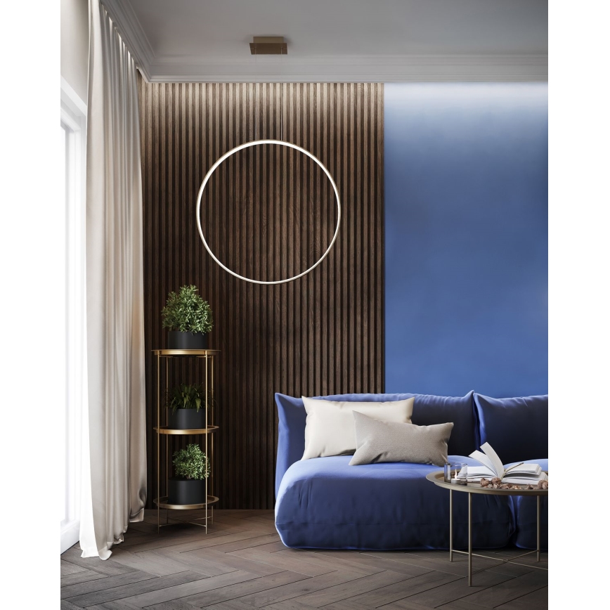 Thoro TH.221 - LED-Hängeleuchte RIO LED/30W/230V CRI 95 4000K d 55 cm golden