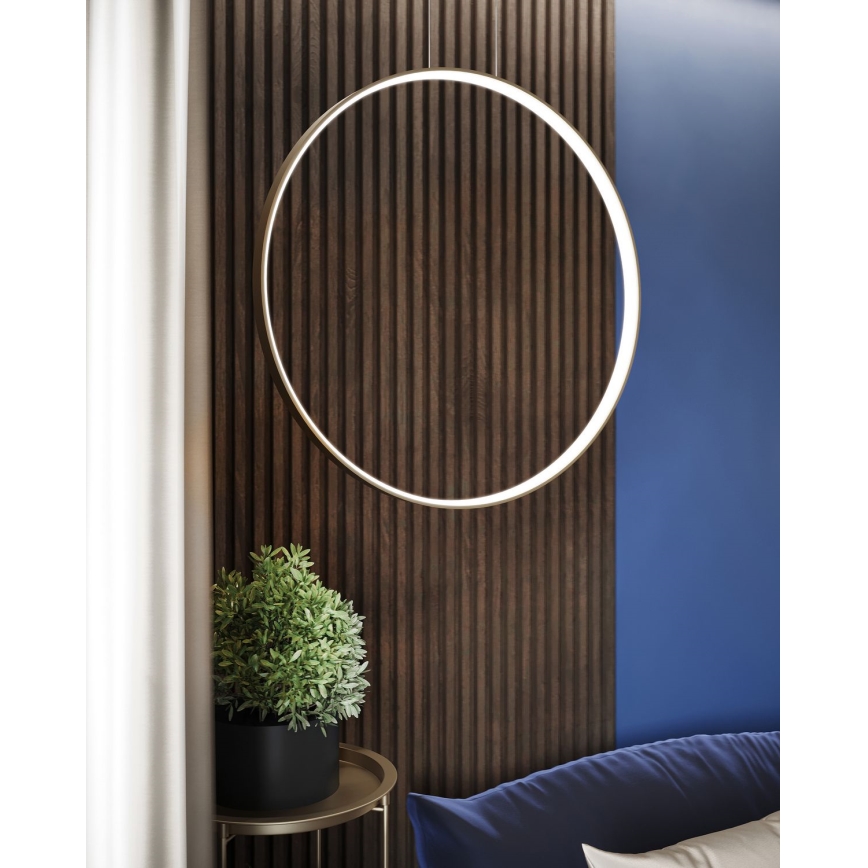 Thoro TH.221 - LED-Hängeleuchte RIO LED/30W/230V CRI 95 4000K d 55 cm golden