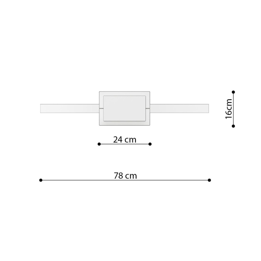 Thoro TH.249 - LED-Hängeleuchte RIO LED/50W/230V CRI 90 4000K d 78 cm glänzendes Chrom
