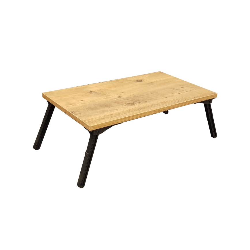 Tisch für Bett GUSTO 24,5x60 cm beige/schwarz