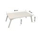 Tisch für Bett GUSTO 24x60 cm weiß
