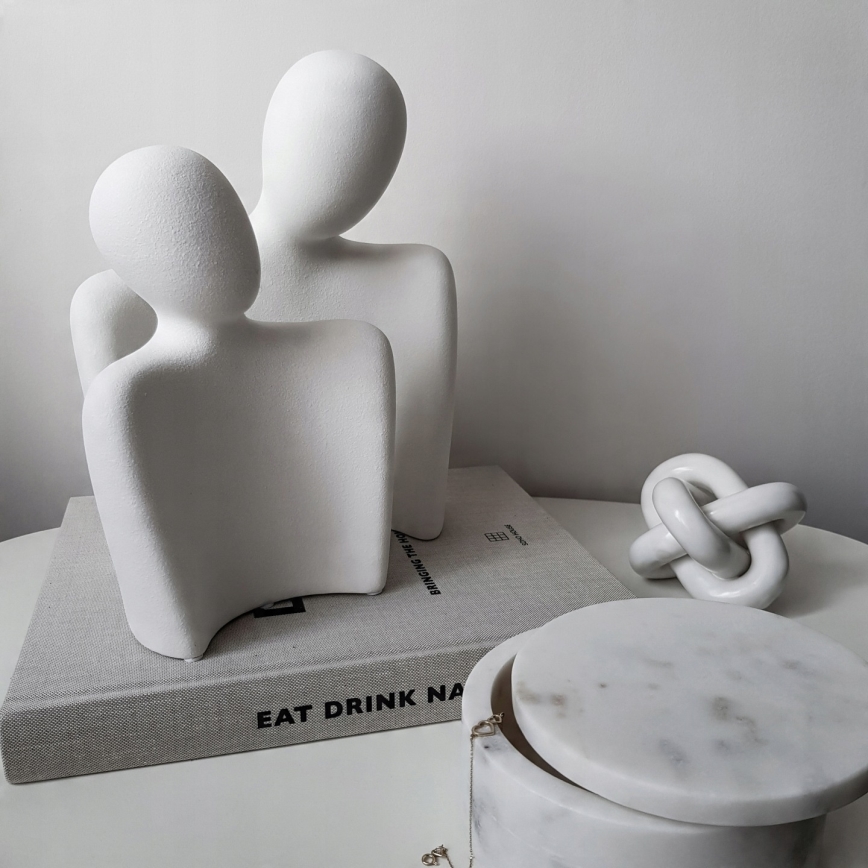 Tischdekoration 20x5,5x14,5 cm weiß