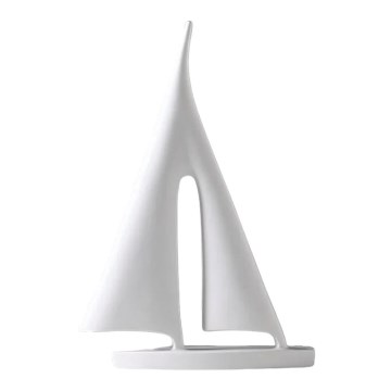 Tischdekoration 21 cm Harz/weiß