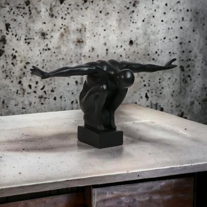 Tischdekoration 25x41x20 cm Harz/schwarz