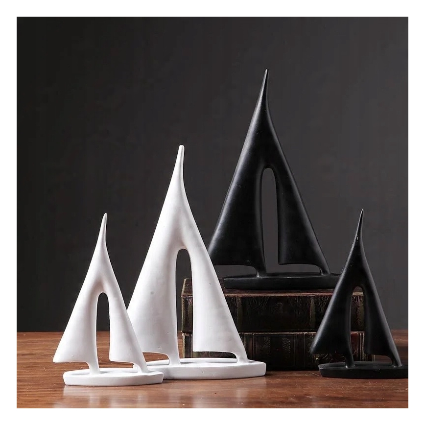 Tischdekoration 28 cm Harz/schwarz