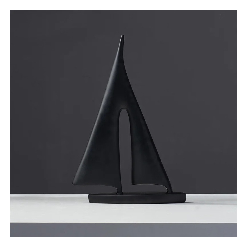 Tischdekoration 28 cm Harz/schwarz